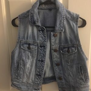 American Eagle Denim Vest
